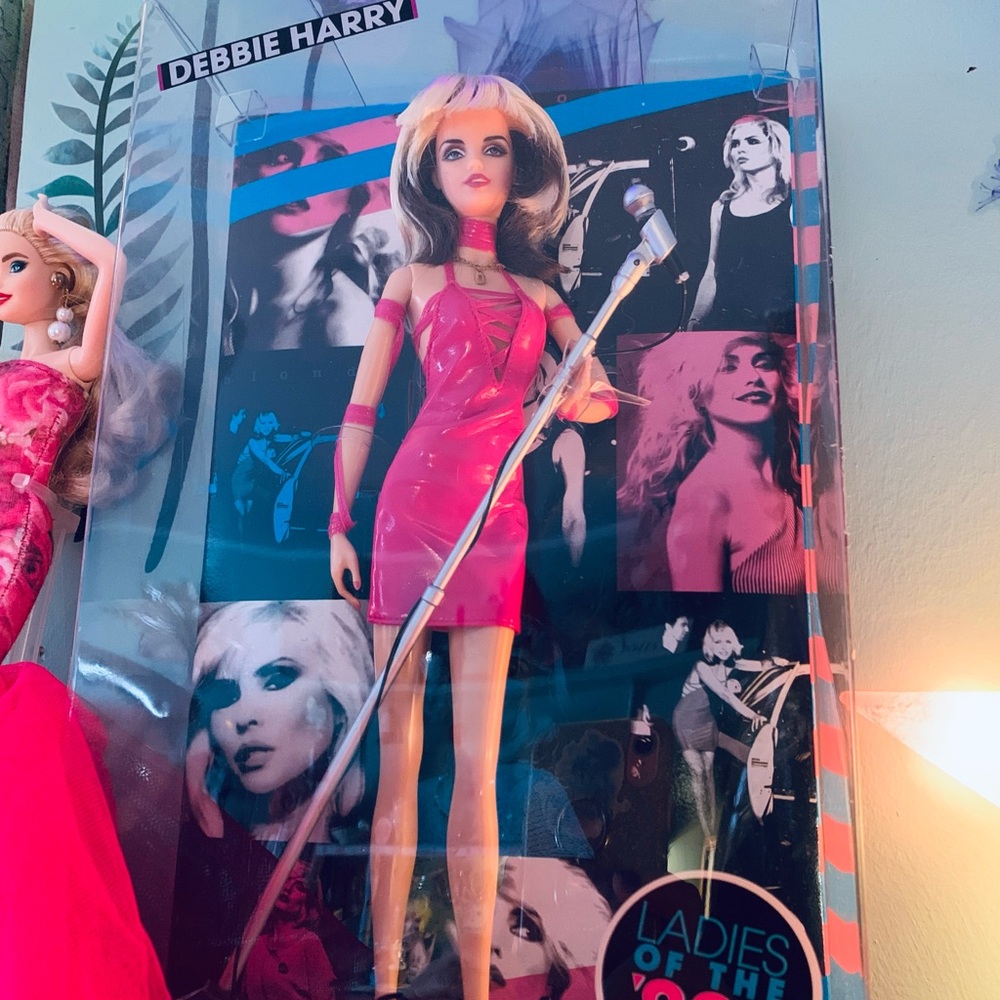 Mattel Debbie Harry Doll in Pink Dress with Microphone